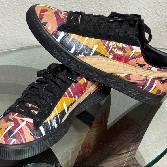 PUMA CLYDE MOON JUNGLE x Natural Multicolor Size 8.5 US Men's Sneakers - Picture 12 of 13